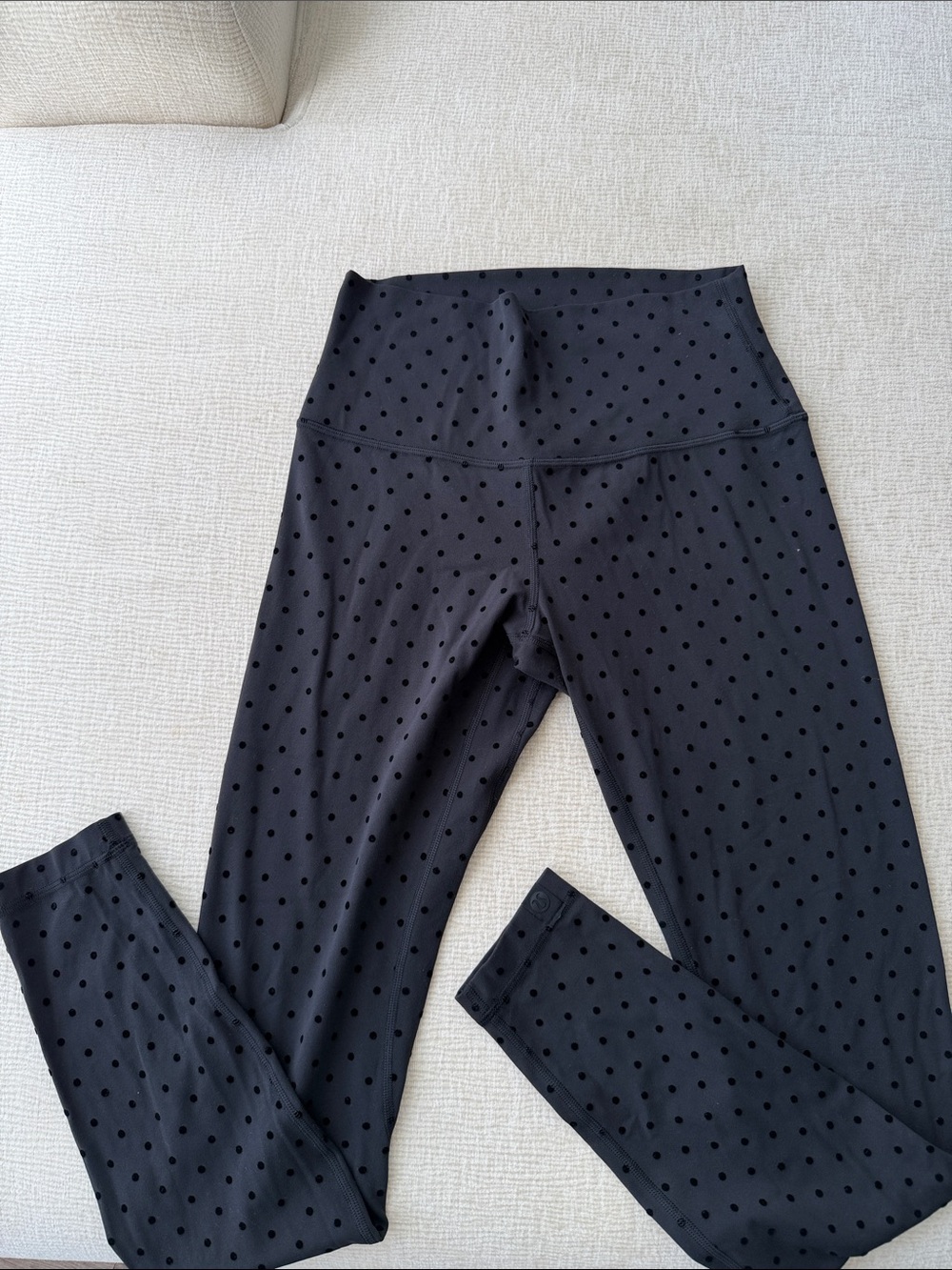 lululemon athletica Black Polka Dot High-Rise Leggings